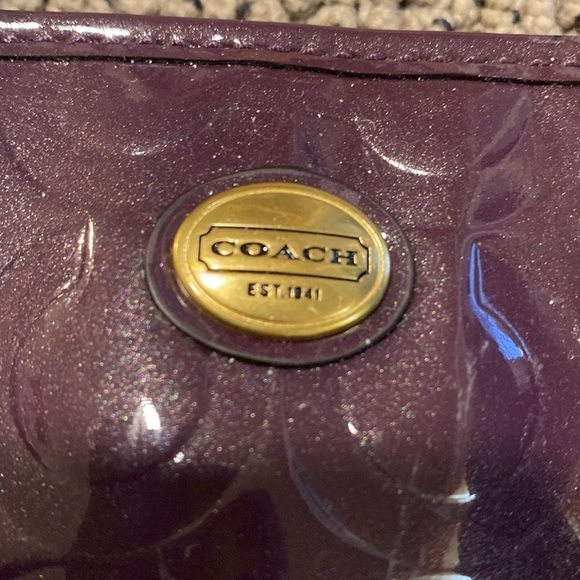 NWT Coach Purple Patent Leather Mini Tote - Picture 10 of 10